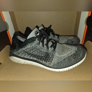 Nike Women's Black and Gray FlyKnit Sneakers